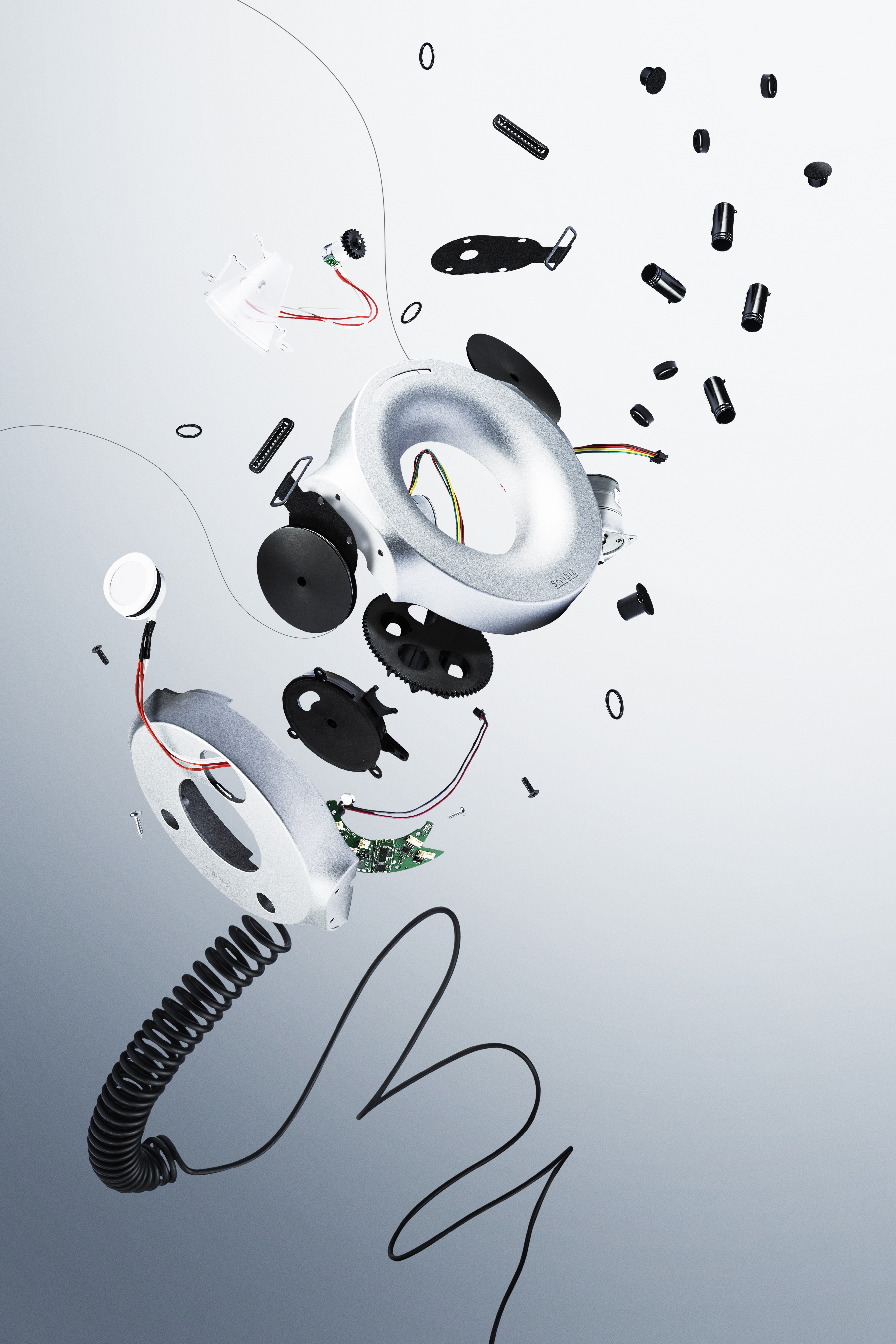 Scribit exploded view